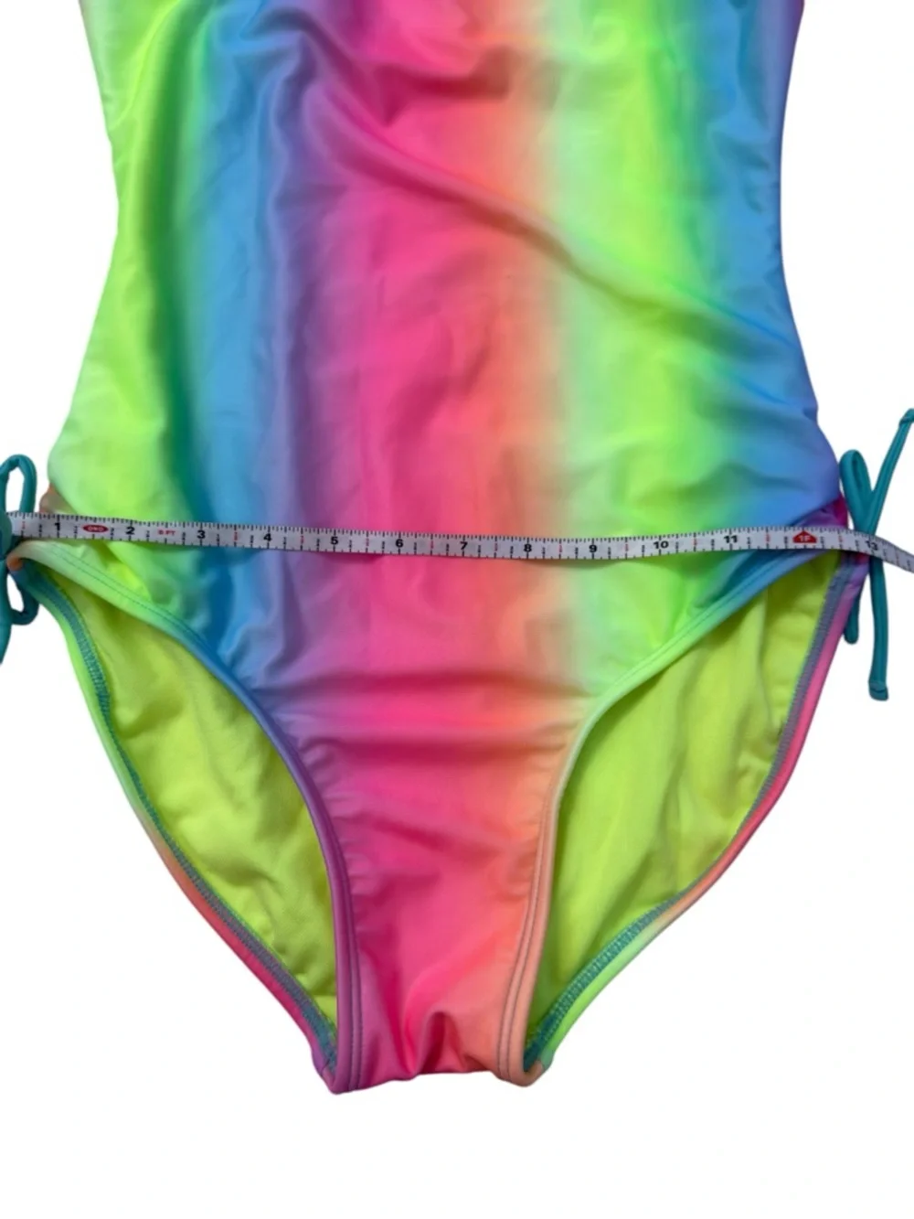 Girls Cat & Jack Rainbow Ombre One Piece Swimsuit XL 14/16 Adjustable‎ Straps